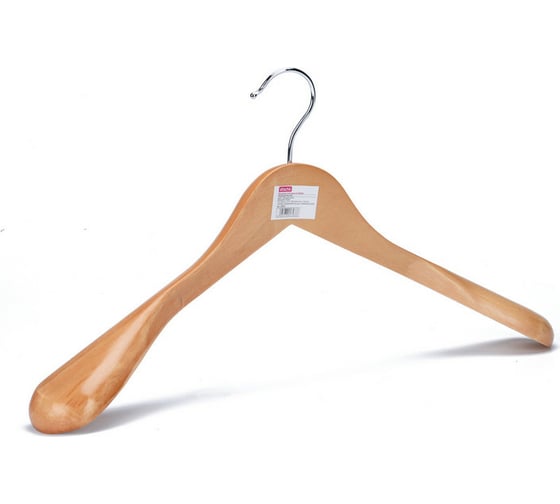 Изображение товара Анатомическая деревянная вешалка-плечики Attache размер 50-52, клен 280397