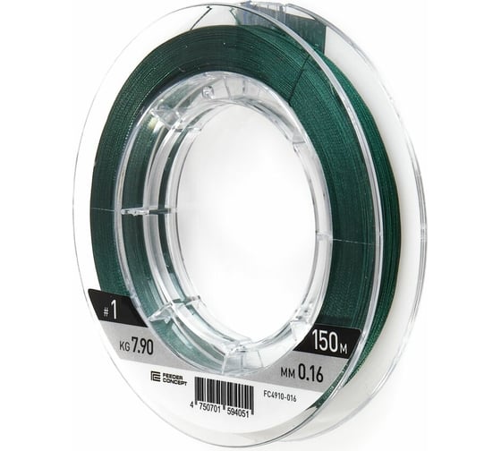 Изображение товара Плетеная леска FEEDER CONCEPT Distance х8 BRAID Dark Green 150/016 FC4910-016