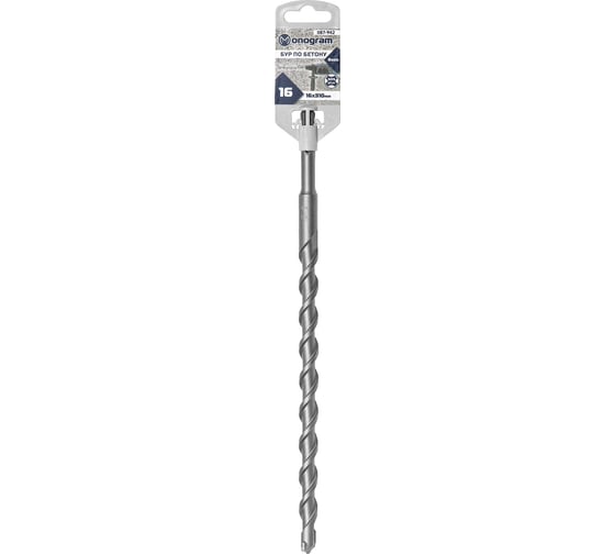 Изображение товара Бур по бетону Basis (16x250х310 мм; SDS-plus) Monogram 087-942
