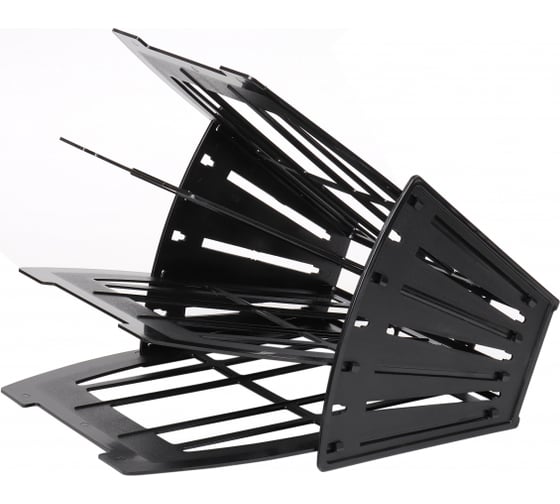 Изображение товара Веерный универсальный лоток для бумаг Attache 3 отделения, черный 1226619