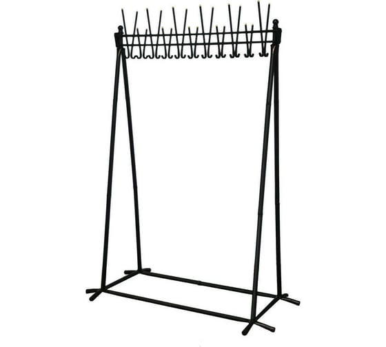 Изображение товара Гардеробная вешалка Attache А-22 на 22 персоны, черная 142366