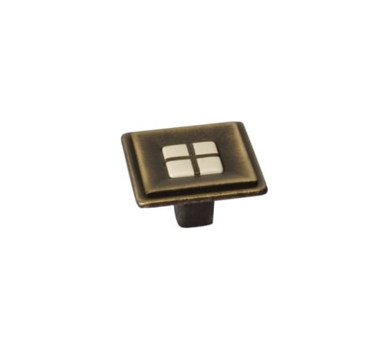 Изображение товара Ручка-кнопка CITTERIO GIULIO отделка бронза матовая + вставка 10.813.C28-105