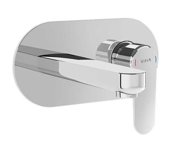 Изображение товара Встроенный смеситель для раковины VITRA Root Round настенный, хром A42721EXP