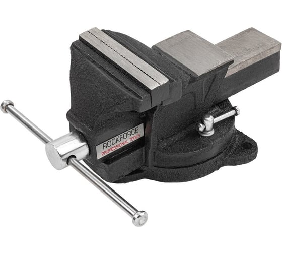 Изображение товара Тиски стальные поворотные с наковальней Rockforce 8 (200мм) RF-6540108(60515)