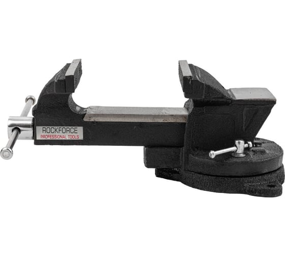 Изображение товара Тиски стальные поворотные с наковальней Rockforce 4 (100мм) RF-6540104(60512)