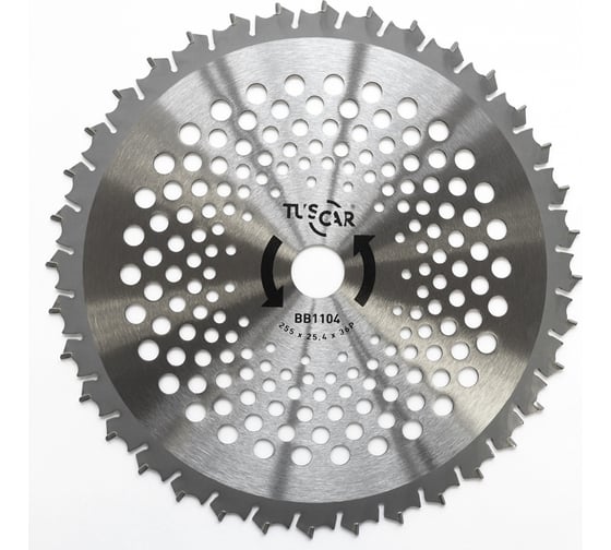 Изображение товара Нож для мотокосы TUSCAR BB1104, Premium, 255x25.4x36P, Shark tooth 1031104112-36-2