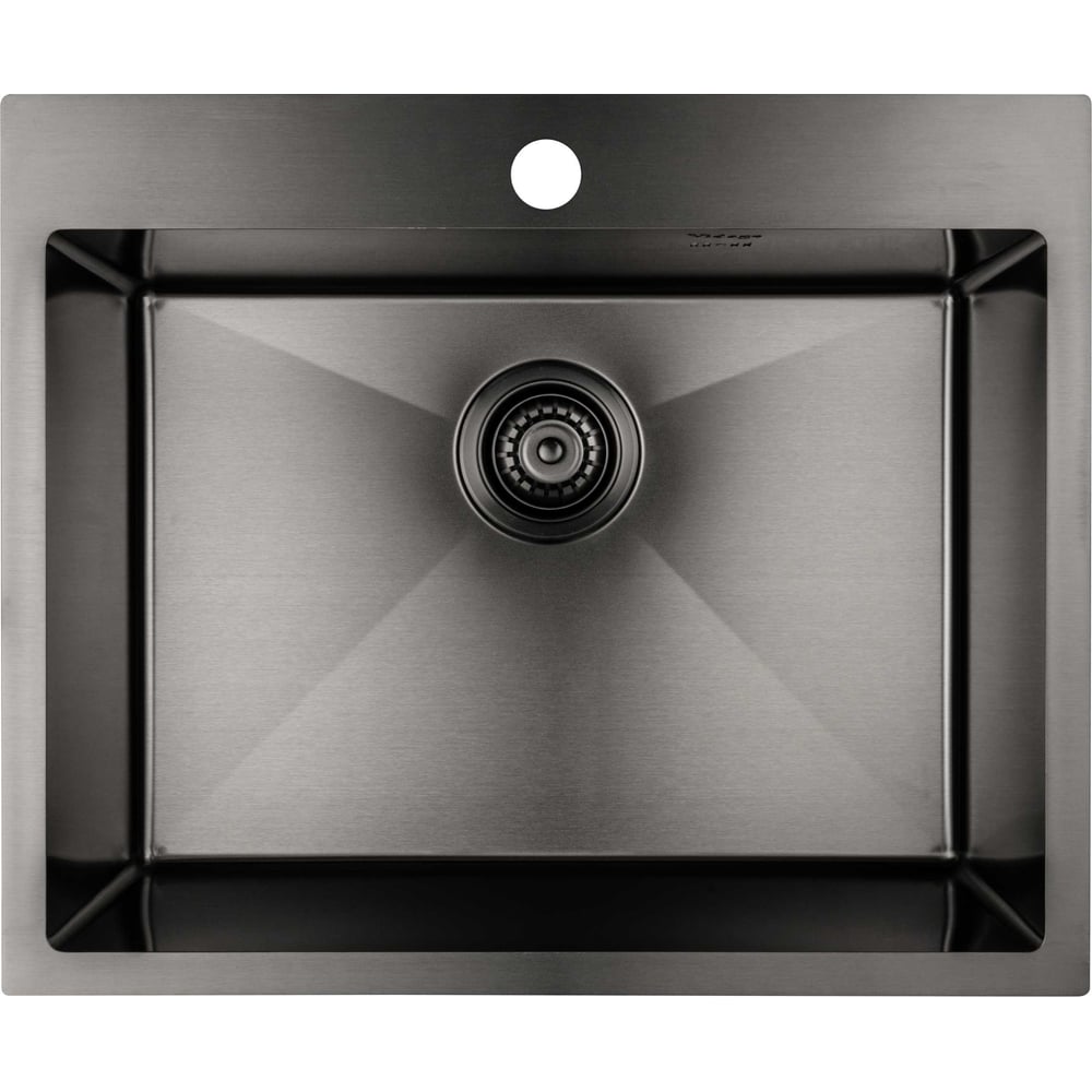 Изображение товара Мойка сварная с сифоном VIDAGE VS-6050, 60x50 см, черная