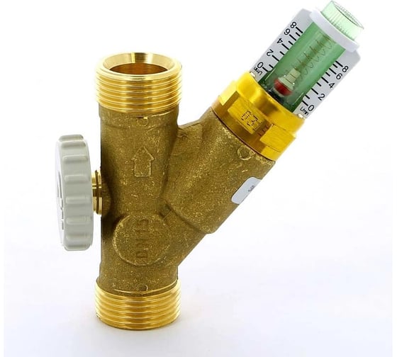 Изображение товара Балансировочный вентиль Watts SRVOL-AG 3/4нар. с расходомером 1-8л/мин 3498000 10010098