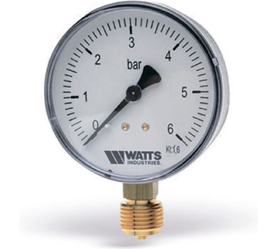 Изображение товара Манометр вертикальный Watts 63-1/4-25bar F+R200 MRP 0318225 10007726