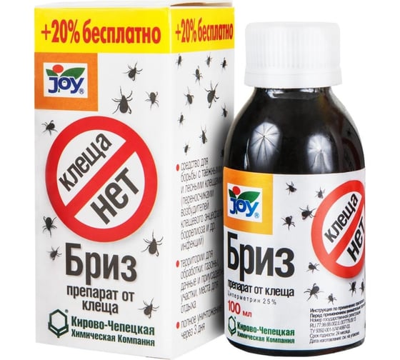 Изображение товара Средство JOY КЛЕЩА НЕТ 100 мл 4607043131485