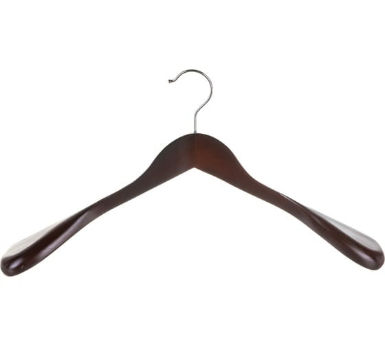 Изображение товара Анатомическая деревянная вешалка-плечики Attache орех, размер 48-50 632438