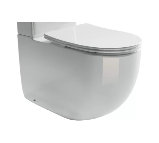 Изображение товара Напольная пристенная чаша унитаза Ceramicanova METROPOL Rimless CN4001-B