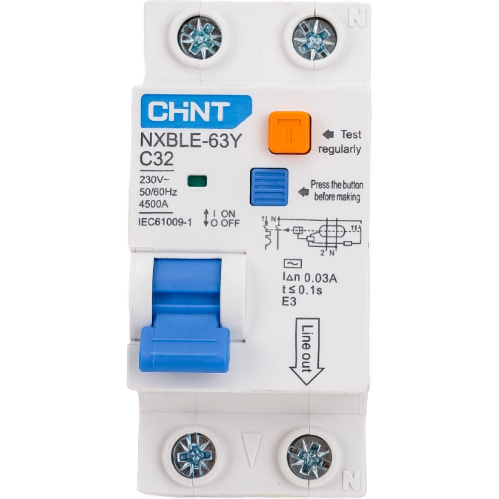 Дифференциальный автоматический выключатель CHINT выключатель автоматический 3п 225а 35ка nxm 250s r chint 131368