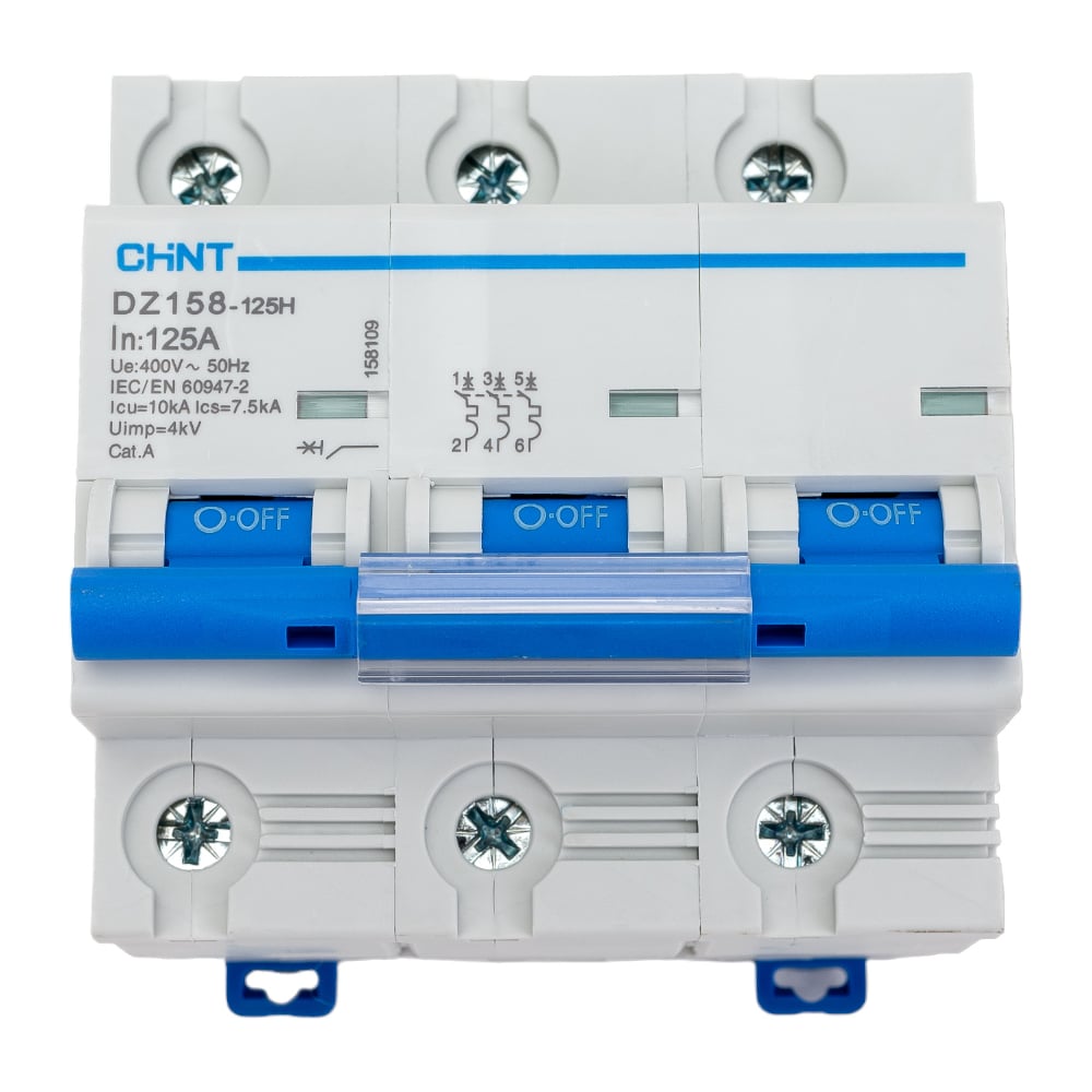 Автоматический выключатель CHINT выключатель автоматический модульный 3п b 63а 6ка nxb 63 r chint 814202