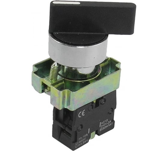 Изображение товара Переключатель ANDELI LA115-A5-11X черный 1НО+1НЗ AC220V ADL10-210