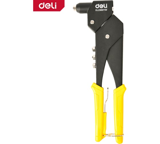 Изображение товара Ручной заклепочник поворотный DELI 260мм DL236911W (поворот 0-360 град, диаметр 2,4/ 3,2/ 4,0/ 4,8 мм) 167848