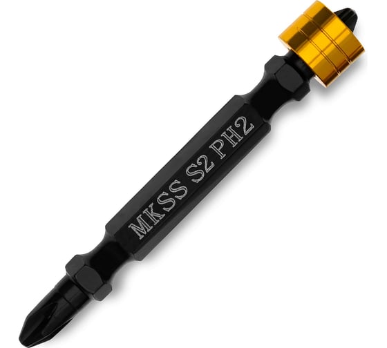 Изображение товара Бита торсионная двухстороняя с магнитным держателем MKSS Toolbox РН2/PH2, 65 мм (10 шт) MK2821