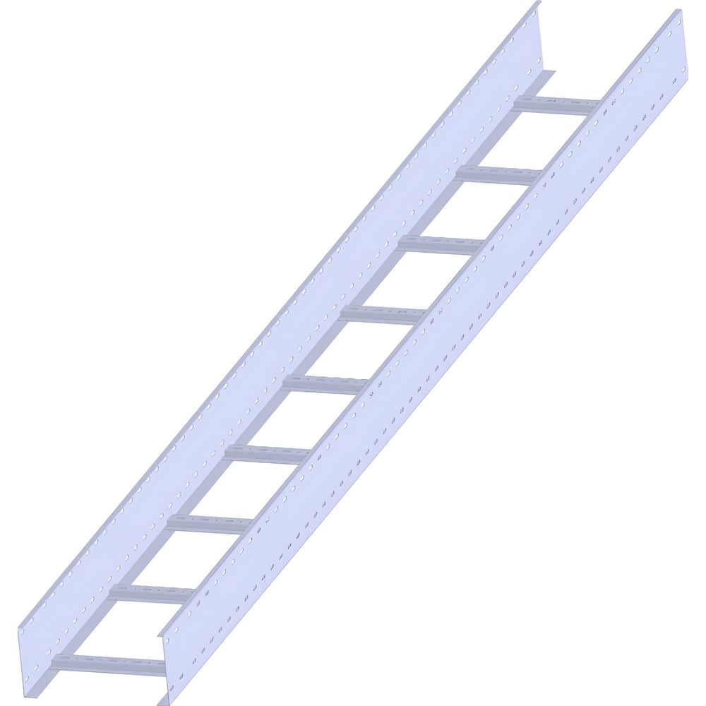 Изображение товара Лестничный лоток LOTOK 500x100x3000 из стали для кабельных систем