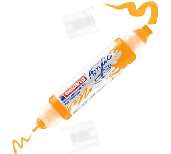 Изображение товара Маркер-аппликатор Edding акриловый, двусторонний 3D 5400 Солнечный желтый, 2-3 и 5-10 мм 1327872