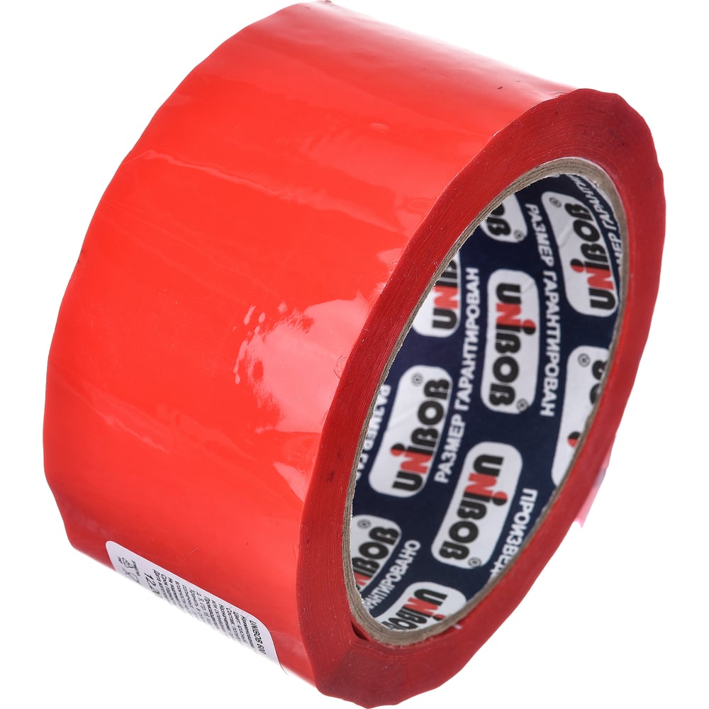 Упаковочная клейкая лента Unibob лента упаковочная простая красная 0 5 см х 225 м
