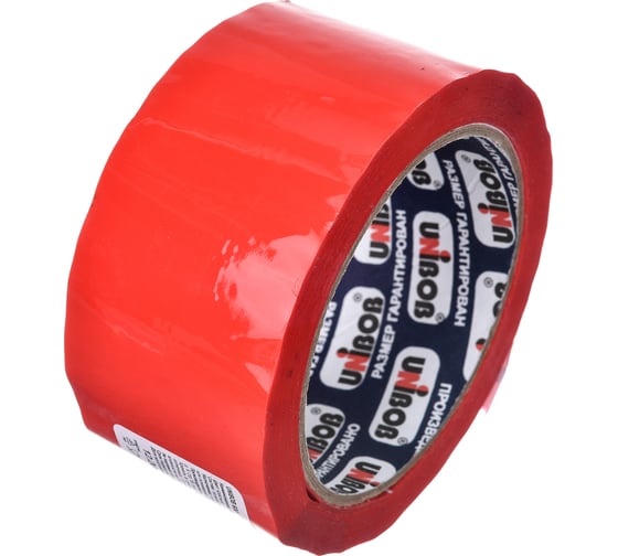 Изображение товара Упаковочная клейкая лента UNIBOB красная 48 мм х 66 м 600 214933