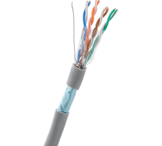 Изображение товара Кабель витая пара Advant ADV5e-F24PG категория 5е, F/UTP, 4P, AWG24, оболочка PVC, цвет: серый, ADV5e-F24PG (305m)