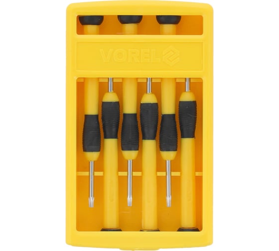 Изображение товара Набор отвёрток VOREL ТОRХ для точных работ 6шт. CrV 64554