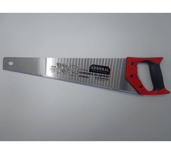 Изображение товара Ножовка по дереву ADMIRAL STARS 450 мм, двухкомпонентная, оцинкованная 7TPI 54426864