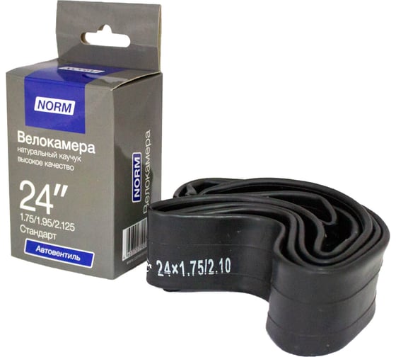 Изображение товара Велосипедная камера NORM Стандарт, 24", 1.75/1.95 HP-24-175-195