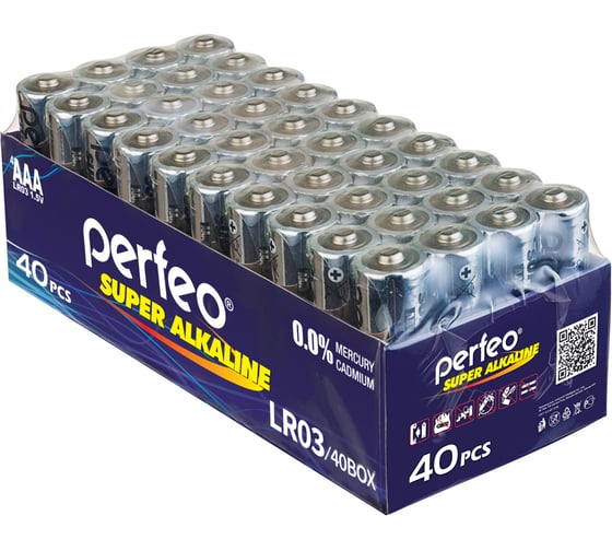Изображение товара Батарейки Perfeo LR03/40BOX Super Alkaline 30014699