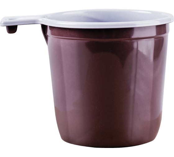 Изображение товара Одноразовые чашки для кофе OfficeClean 200мл, 50шт, эконом ПП, бело-коричневые 246540/П232831