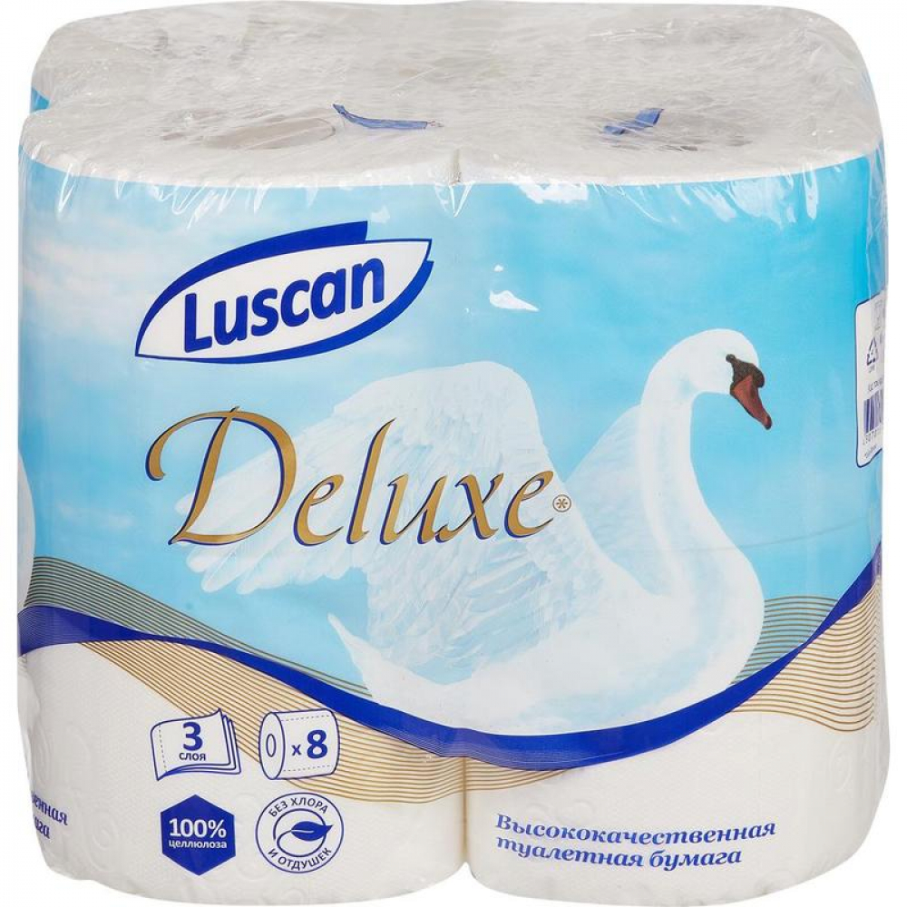 Туалетная бумага Luscan, цвет белый