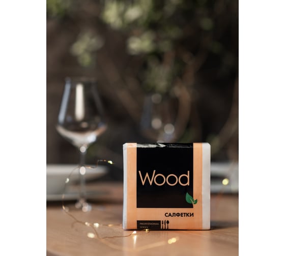 Изображение товара Салфетка бумажная WOOD 70 листов 4612754820115