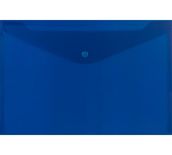 Изображение товара Папка-конверт на кнопке Attache Economy A4, синяя, 200 мкм, 10 шт 1261161