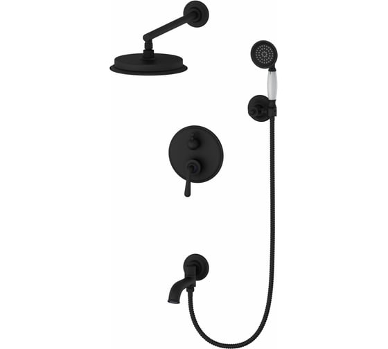 Изображение товара Душевая система встраиваемая Wonzon & Woghand Черный матовый WW-88939008-MB