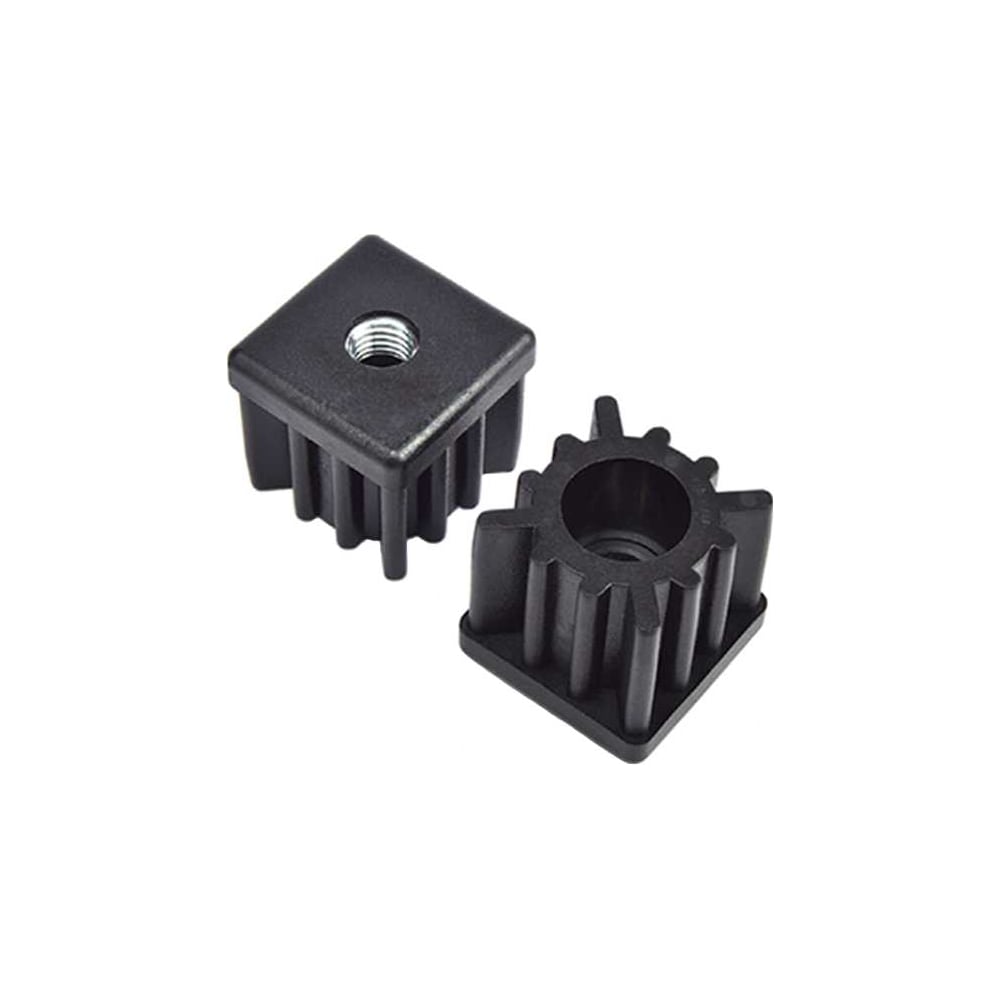 Изображение товара Заглушка EMES 40x60 мм с резьбой M14 для профильной трубы, упаковка 2 штуки PRD406014.2