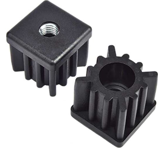 Изображение товара Заглушка EMES 30x50 мм с резьбой M12 для профильной трубы, упаковка 2 штуки PRD305012.2