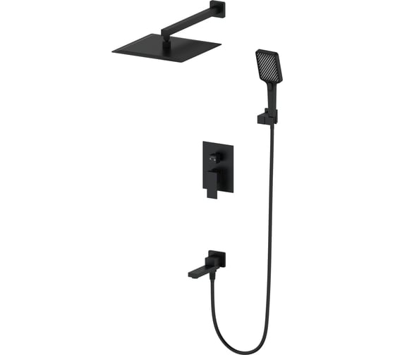Изображение товара Душевая система встраиваемая Wonzon & Woghand Черный матовый WW-88939016-MB