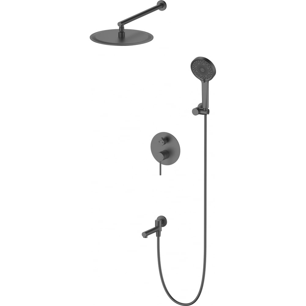 Изображение товара Встраиваемая душевая система Wonzon & Woghand с верхним и ручным душем 300 мм