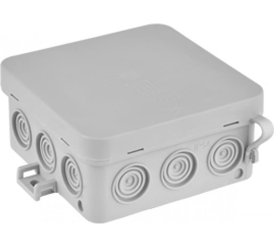 Изображение товара Монтажная коробка BYLECTRICA КМ-293 ОП серая IP54 разм. 85х85х39 КМ-293