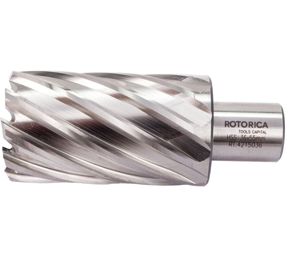 Изображение товара Фреза кольцевая HSS (36x55 мм; Weldon 19) ROTORICA RT.4215036