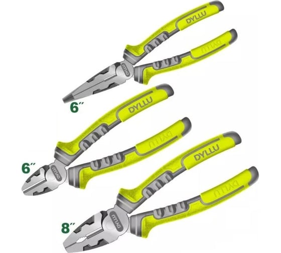 Изображение товара Набор высокопрочных клещей DYLLU 3шт, 160-200мм DTPS0613