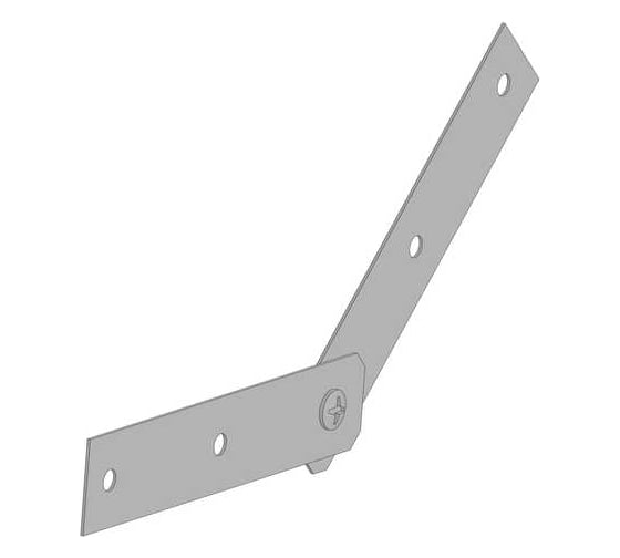 Изображение товара Соединитель универсальный LOTOK шарнирный 100 мм (комплект) толщина 1,5 мм L-CUJ 100 (1,5)