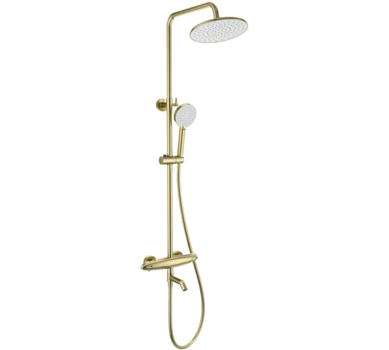 Изображение товара Душевая система с термостатом Wonzon & Woghand Брашированное золото WW-B3031-A1-BG
