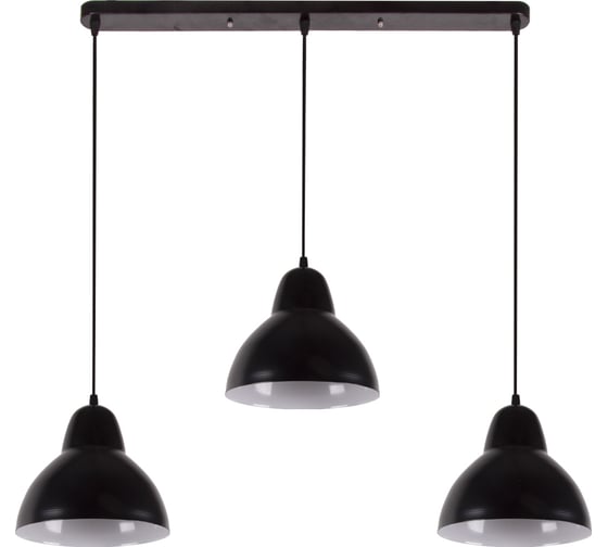 Изображение товара Светильник декоративный подвесной Apeyron 3хЕ27, мах 40Вт, 765х700х205мм, IP20, металл, чёрный, крепление планка, без лампы 16-68