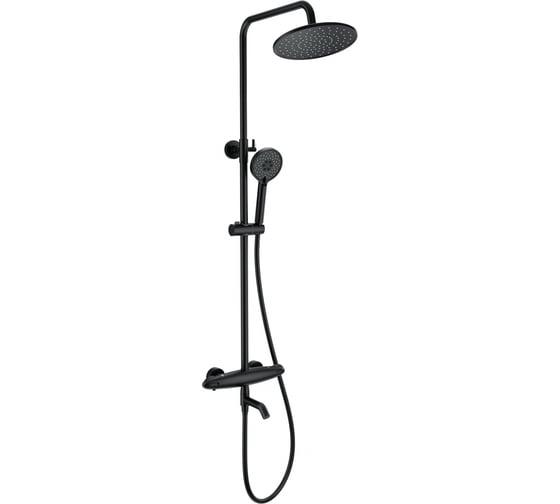 Изображение товара Душевая система с термостатом Wonzon & Woghand Черный матовый WW-B3031-A1-MB