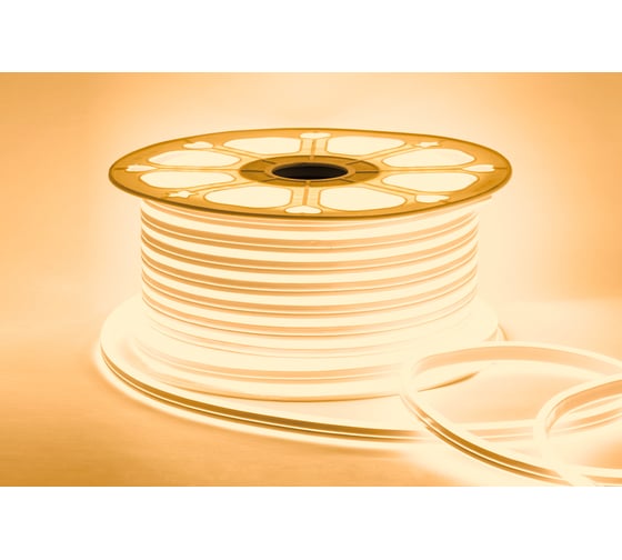 Изображение товара Светодиодный неон Apeyron двусторонний, 220В, 6Вт/м, 2835, 120д/м, IP65, 200Лм/м, 8х16мм, 50м, 3000К 17-21