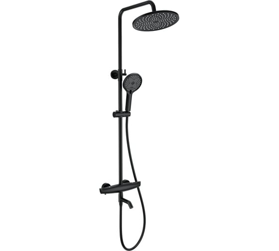 Изображение товара Душевая система с термостатом Wonzon & Woghand Черный матовый WW-B3031-A2-MB