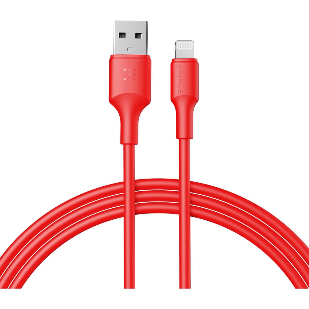 Изображение товара Кабель VOLTME USB2.0 Powerlink EDC ATL Lightning - USB-A 2м красный