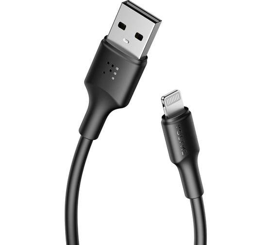 Изображение товара Кабель VOLTME USB2.0 Powerlink EDC ATL Lightning - USB-A (2.4A) 1.2M Черный C2296